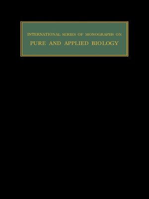 cover image of International Series of Monographs on Pure and Applied Biology: Zoology, Volume 17